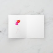 Afrikanisches amerikanisches Mädchen Skipping Birt Karte (Innenseite)