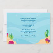 Afrikanisches amerikanisches Meerjungfrau-Girl-Kin Einladung (Rückseite)