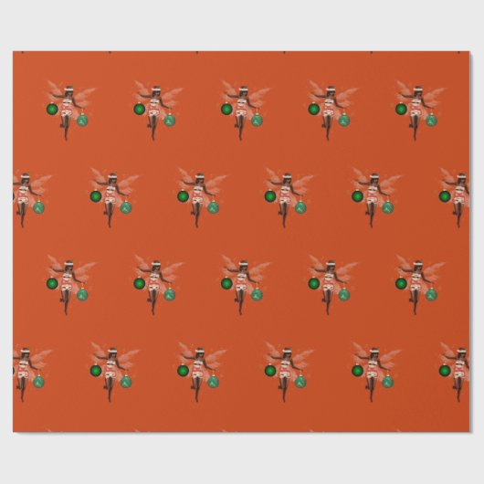 Afrikanisches amerikanisches Weihnachtsgebäck Geschenkpapier (Flach)