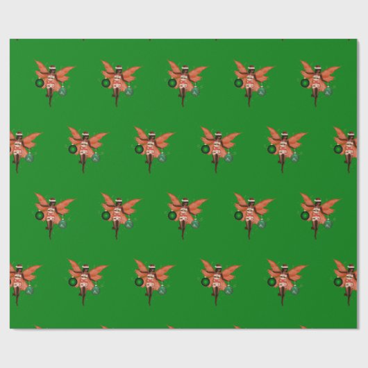 Afrikanisches amerikanisches Weihnachtsgebäck Geschenkpapier (Flach)