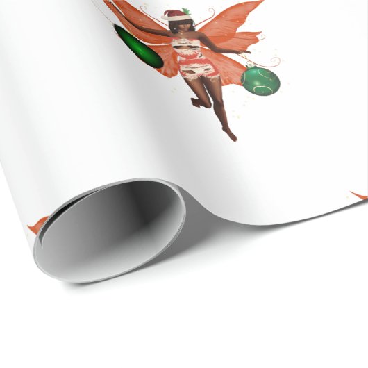 Afrikanisches amerikanisches Weihnachtsgebäck Geschenkpapier (Rolleneckpunkt)