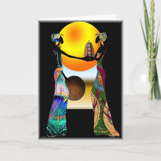 Afrikanisches Angebot Karte (Vorderseite)