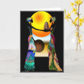 Afrikanisches Angebot Karte (Gelbe Blume)