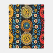 Afrikanisches Ankara-Muster Fleecedecke (Vorderseite)