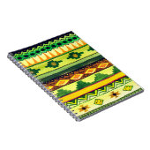 Afrikanisches Aquarellmuster Notizblock (Rechte Seite)