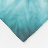 Afrikanisches Aquarellmuster Raster Illustration Fleecedecke (Ecke)