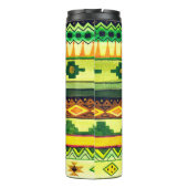 Afrikanisches Aquarellmuster Thermosbecher (Rückseite)