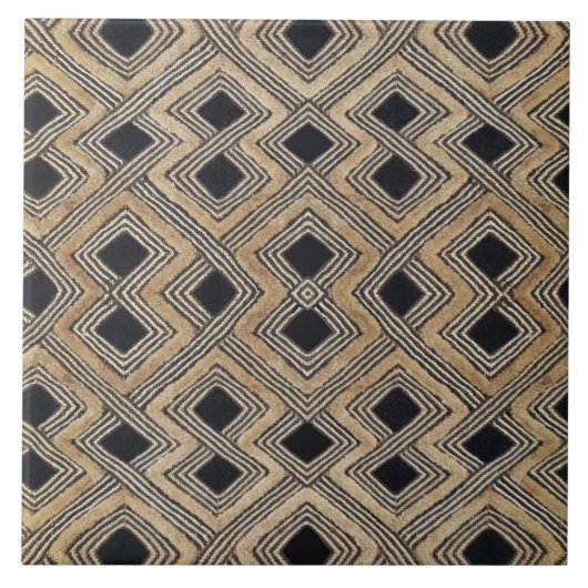 Afrikanisches BaKuba Fliese (Vorderseite)