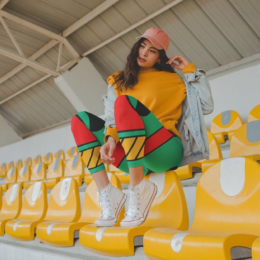 Afrikanisches Beängstigendes Stammesgebiet Capri Leggings