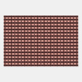 Afrikanisches Beige Retro Geometrisch Geschenkpapier Set (Vorderseite)