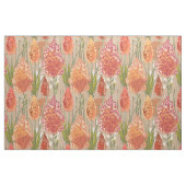 Afrikanisches Blumenorange Rosa Gold Stoff (Fat Quarter (45,7 x 55,9 cm))