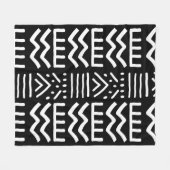 afrikanisches Bogolan Decorative Blanket Fleecedecke (Vorderseite (Horizontal))