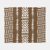 afrikanisches Bogolan Decorative Blanket Fleecedecke (Vorderseite (Horizontal))