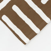 afrikanisches Bogolan Decorative Blanket Fleecedecke (Ecke)