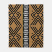 afrikanisches Bogolan Decorative Blanket Fleecedecke (Vorderseite)