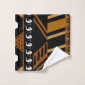 Afrikanisches Bogolan Design Towel Set (Waschlappen)