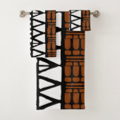 Afrikanisches Bogolan-Druckbadetuch-Set Badhandtuch Set (Insitu)