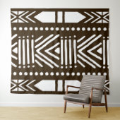 afrikanisches Bogolan-Tapestry Wandteppich (Beispiel (Horizontal))