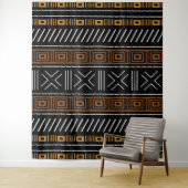 afrikanisches Bogolan-Tapestry Wandteppich (Beispiel)