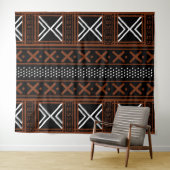 afrikanisches Bogolan-Tapestry Wandteppich (Beispiel (Horizontal))