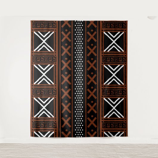 afrikanisches Bogolan-Tapestry Wandteppich (Vorderseite)