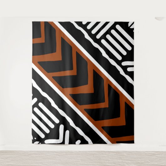 afrikanisches Bogolan-Tapestry Wandteppich (Vorderseite)