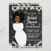 Afrikanisches Brautparty Einladung (Vorne/Hinten)