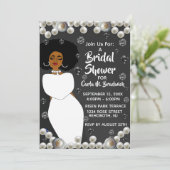 Afrikanisches Brautparty Einladung (Stehend Vorderseite)