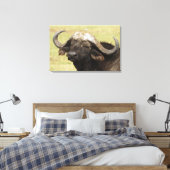 Afrikanisches Buffalo, Syncerus-Kaffeehaus Leinwanddruck (Insitu (Schlafzimmer))