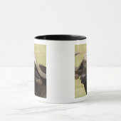 Afrikanisches Buffalo, Syncerus-Kaffeehaus Tasse (Zentrum)