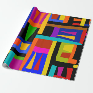 Afrikanisches buntes Karton Geschenkpapier