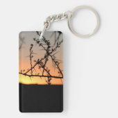 Afrikanisches Burchell-Zebra mit Streifen in Busch Schlüsselanhänger (Rückseite)