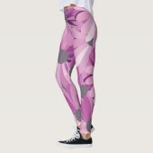 Afrikanisches Daisy-Muster für Lila Blume Leggings (Links)