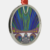 Afrikanisches Dekormuster Moderne Designfarben Ornament Aus Metall (Rechts)