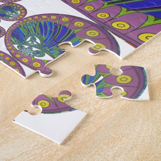 Afrikanisches Dekormuster Moderne Designfarben Puzzle (Seite)