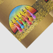 Afrikanisches Dekorpapier Seidenpapier (Ausschnitt)