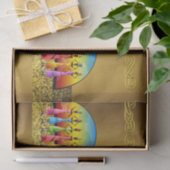 Afrikanisches Dekorpapier Seidenpapier (Geschenk)