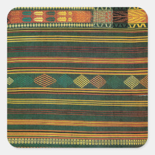 Afrikanisches Design #10 @ Stylnic Quadratischer Aufkleber