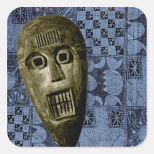 Afrikanisches Design #3 @ Stylnic Quadratischer Aufkleber