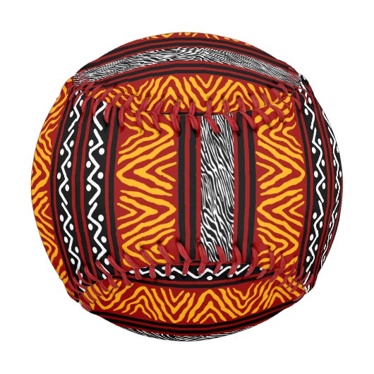 Afrikanisches Design Baseball (Rückseite)