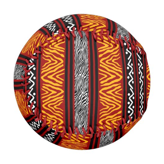 Afrikanisches Design Baseball (Vorderseite Links)