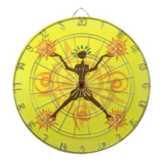 afrikanisches Design Dartscheibe (vorne)