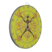 afrikanisches Design Dartscheibe (Vorderseite Links)