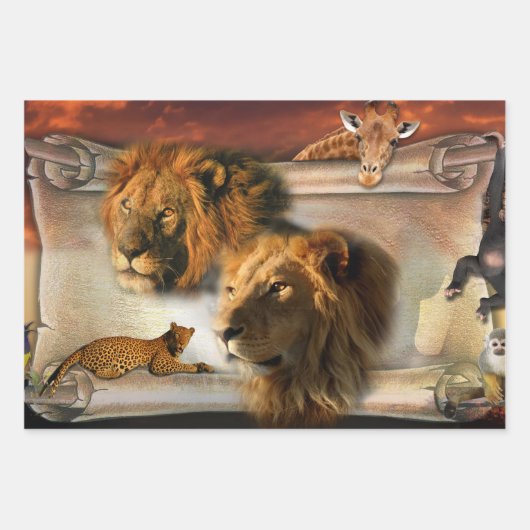 Afrikanisches Design Geschenkpapier Set (Vorderseite 3)