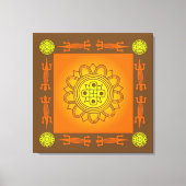 afrikanisches Design Leinwanddruck (Vorderseite)