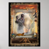 afrikanisches Design Poster (Vorne)