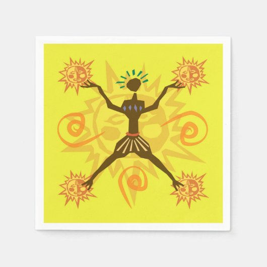 afrikanisches Design Serviette (Vorderseite)