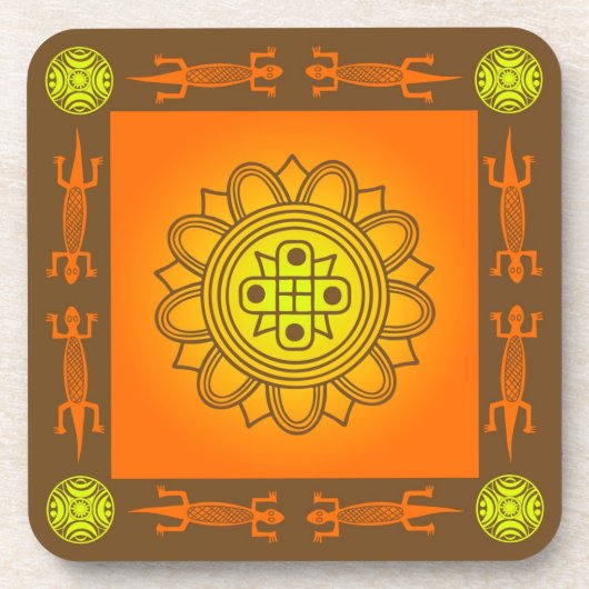 afrikanisches Design Untersetzer (Vorderseite)