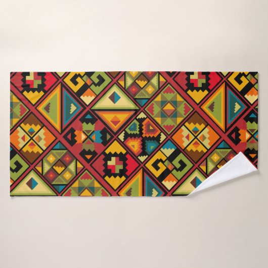 Afrikanisches Digitalpapier Badehandtuch (Badehandtuch)