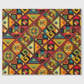 Afrikanisches Digitalpapier Geschenkpapier (Flach)